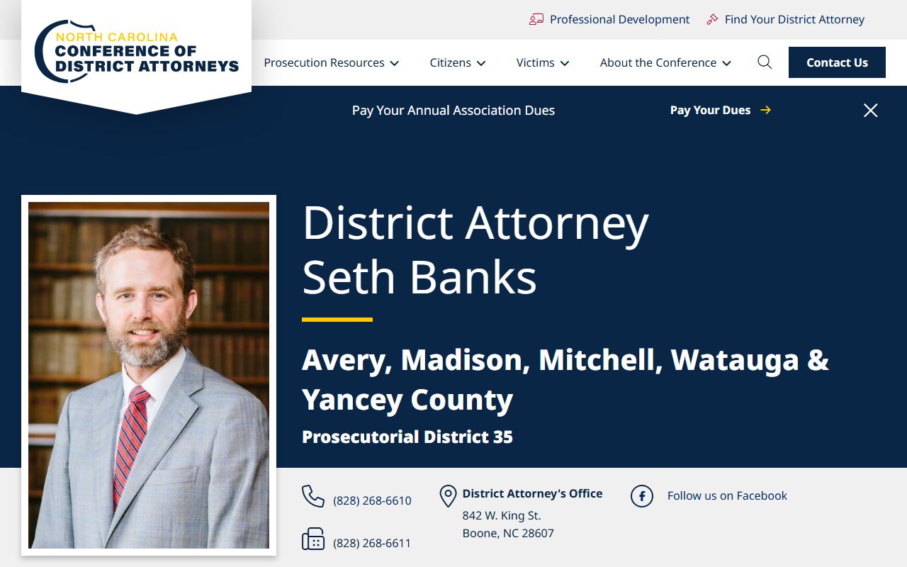 Prosecutorial District 24 District Attorney page for Guilford County criminal warrant cases